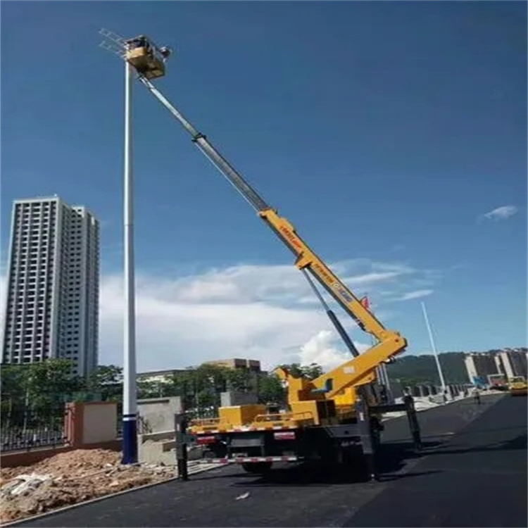 船山维修路灯的曲臂升降车出租